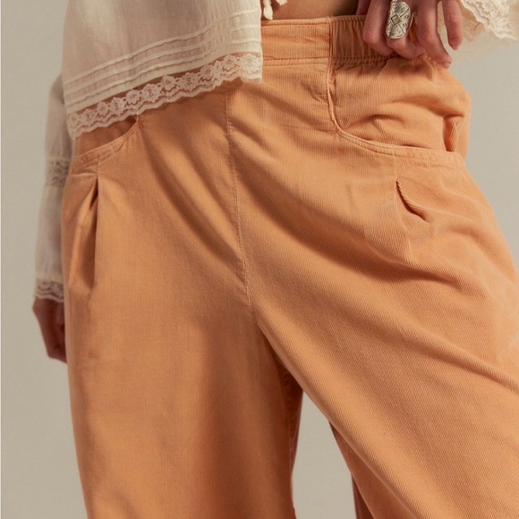 Free People peach nice cord jeans small balloon pants - Picture 4 of 8